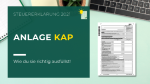 Anlage KAP Steuererklärung 2021